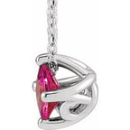Solitaire Necklace or Slide Pendant