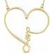 Infinity-Inspired Love Heart Necklace or Center