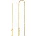 Single Initial Chain Earrings