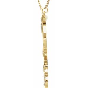 Infinity-Inspired Love Heart Necklace or Center