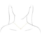 Bezel-Set Solitaire Birthstone Necklace