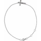 Engravable Cross Bracelet