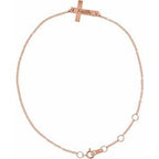 Engravable Cross Bracelet