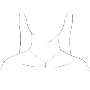 Negative Space Circle Necklace or Pendant