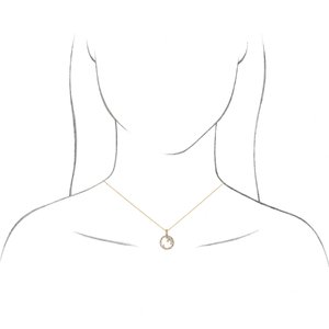 Scattered Circle Necklace or Pendant