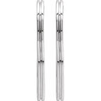 Grooved Huggie Hoop Earrings