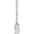 Accented Baguette Bar Necklace or Center