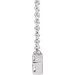 Accented Baguette Bar Necklace or Center