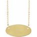 Engravable Oval Necklace