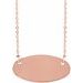 Engravable Oval Necklace