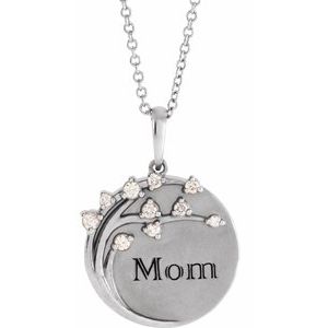 Engravable Family Tree Necklace or Pendant