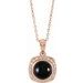 Cabochon Halo-Style Necklace or Pendant