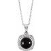 Cabochon Halo-Style Necklace or Pendant