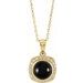 Cabochon Halo-Style Necklace or Pendant