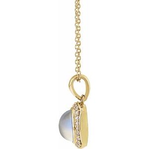 Cabochon Halo-Style Necklace or Pendant