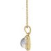 Cabochon Halo-Style Necklace or Pendant