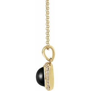 Cabochon Halo-Style Necklace or Pendant