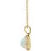 Cabochon Halo-Style Necklace or Pendant