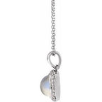 Cabochon Halo-Style Necklace or Pendant