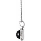 Cabochon Halo-Style Necklace or Pendant
