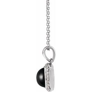 Cabochon Halo-Style Necklace or Pendant