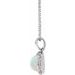 Cabochon Halo-Style Necklace or Pendant