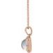 Cabochon Halo-Style Necklace or Pendant