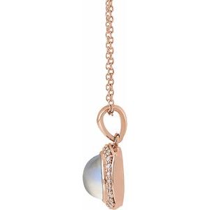 Cabochon Halo-Style Necklace or Pendant