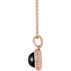Cabochon Halo-Style Necklace or Pendant
