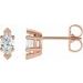 Marquise 6-Prong V-End Stud Earrings