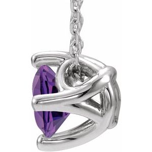 Solitaire Necklace or Slide Pendant
