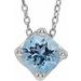 Solitaire Necklace or Slide Pendant
