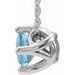 Solitaire Necklace or Slide Pendant