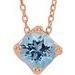 Solitaire Necklace or Slide Pendant