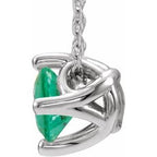 Solitaire Necklace or Slide Pendant