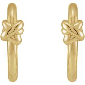 Knot Hoop Earrings