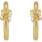 Knot Hoop Earrings