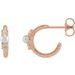 Pearl Huggie Earrings