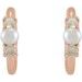 Pearl Huggie Earrings