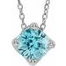 Solitaire Necklace or Slide Pendant