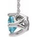 Solitaire Necklace or Slide Pendant