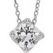Solitaire Necklace or Slide Pendant