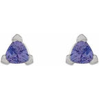 Trillion 3-Prong V-End Earrings