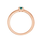 Half-Bezel Family Stackable Ring