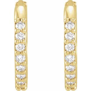 Accented Huggie Earrings