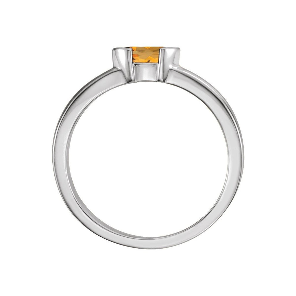 Half-Bezel Family Stackable Ring