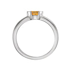 Half-Bezel Family Stackable Ring