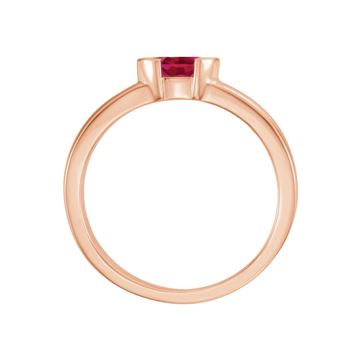 Half-Bezel Family Stackable Ring