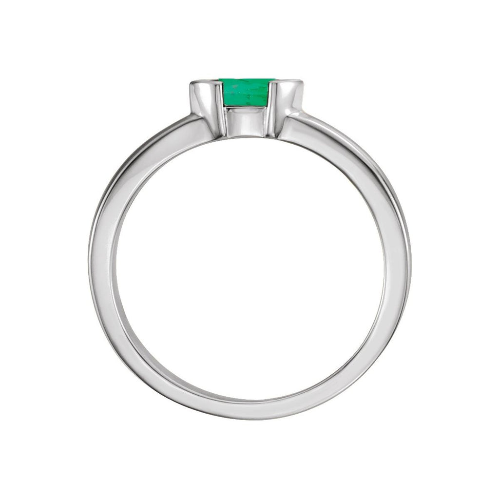 Half-Bezel Family Stackable Ring