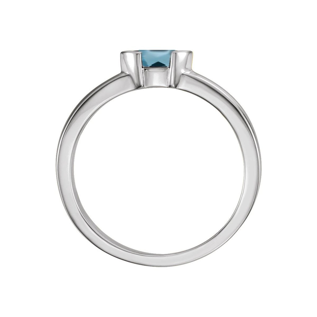 Half-Bezel Family Stackable Ring